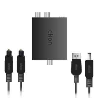 Ekon ECATOSLRCACONVERTK convertitore audio Nero Cavi OTTICI