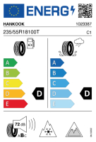 Pneumatici Auto Invernali HANKOOK RW10 235/55 R18 100T - immagine 3