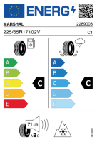 Pneumatici 4 stagioni Pneumatici 4 stagioni MARSHAL MH22 225/65 R17 102V - immagine 2