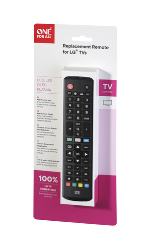 One For All TV Replacement Remotes URC4911 telecomando IR Wireless Pulsanti