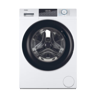 Haier I-Pro Serie 1 Serie 1, Lavatrice Carica Frontale 9 KG, 20% più efficente della classe A, 1400 giri, Bianco, Inverter, Refresh, HW90-BP14929A-S
