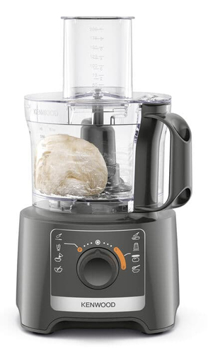 Kenwood MultiPro Compact - Robot da cucina, Lama per tagliare in acciaio inox, 2,1L, 800W, Grigio (FDP31.360GY)