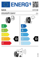 Pneumatici Auto Estivi SAVA INT-HP 205/65 R15 94 V - immagine 2