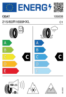 Pneumatici Auto Invernali CEAT WINTER 215/60 R16 99 H XL - immagine 3
