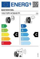 Pneumatici Furgone o Autocarro Estivi MASTERST MCT3 165/70 R14 89 R - immagine 3