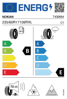 Pneumatici Auto Invernali NOKIAN HK-R3 235/60 R17 106R XL - immagine 2