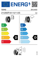 Pneumatici Offroad TOYO OP-AT+ 215/85 R16 115/112S - immagine 3
