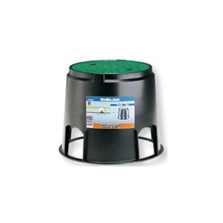 Pozzetto impianto irrigazione Pozzetto Claber 90500 RAINJET Circolare con coperchio Nero e Verde (ord.min.1.00 unità)