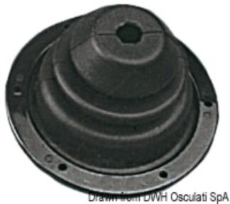Soffietto in gomma con ghiera ABS 140 mm - 03.409.01 Osculati Ghiere, cuffie, soffietti e ricettacoli
