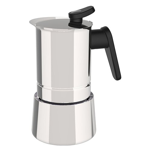 Caffettiera Caffettiera Pedrini 02CF038 STEEL MOKA INDUCTION Cromo lucido (ord.min.1.00 unità)