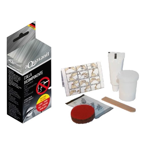 Colla specifica Colla specifica Idro Bric 00006G AQUASANIT bicomponente per metallo (ord.min.1.00 unità)
