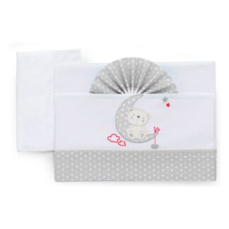 Set lenzuola lettino Set lenzuola lettino Italbaby 15 2010 408 MOON completo Grey (ord.min.1.00 unità)