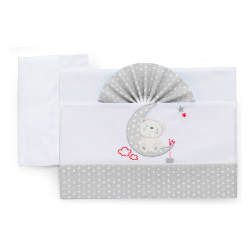 Set lenzuola lettino Set lenzuola lettino Italbaby 15 2010 408 MOON completo Grey (ord.min.1.00 unità)