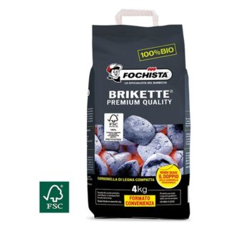 Bricchetti carbone Bricchetti carbone Fochista 415144K Premium Brikkette (ord.min.1.00 unità)