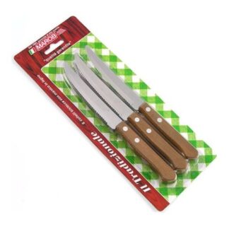 Set coltelli bistecca Set coltelli bistecca Marietti 1860 914TRB06 TRADIZIONALE lama dentata (ord.min.1.00 unità)