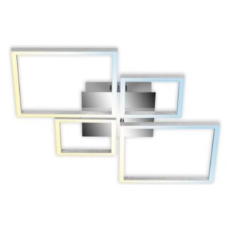 Plafoniera Plafoniera Briloner BT10025 FRAME Alluminio e Cromo (ord.min.1.00 unità)