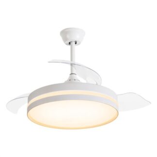 Ventilatore soffitto con luce Ventilatore soffitto con luce Briloner BT10023 White e Clear (ord.min.1.00 unità)