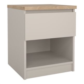 Comodino Comodino Tvilum 76238NKHL NAIA Cashmere e Jackson hickory (ord.min.1.00 unità)