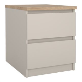 Comodino Comodino Tvilum 76230NKHL NAIA Cashmere e Jackson hickory (ord.min.1.00 unità)