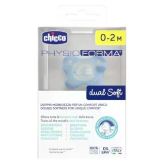 Gommotto Gommotto Chicco 00074801140000 PHYSIOFORMA bimbo Dual Soft Azzurro (ord.min.1.00 unità)