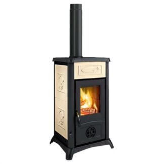 Stufa legna Stufa legna Nordica 3001092 GEMMA 16 Ceramica Liberty panna (ord.min.1.00 unità)
