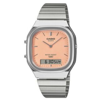 Orologio polso Orologio Casio AQ 240E 4AEF EDGY Silver e Orange (ord.min.1.00 unità)