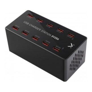 Caricabatterie USB Caricabatterie New Majestic 770535 BK CHARGEO 10 Black (ord.min.1.00 unità)