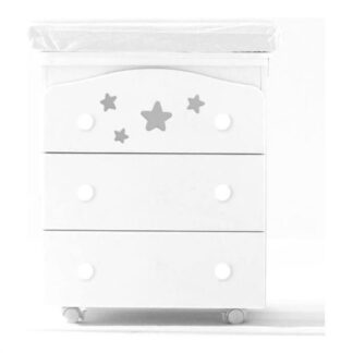 Bagnetto fasciatoio Bagnetto fasciatoio Italbaby 070 7020 0991 STELLINE 3 cassetti Bianco (ord.min.1.00 unità)