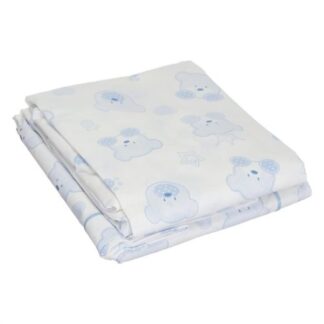 Set lenzuola lettino Set lenzuola lettino Italbaby 020 1000 004 TENEREZZE completo Azzurro (ord.min.1.00 unità)
