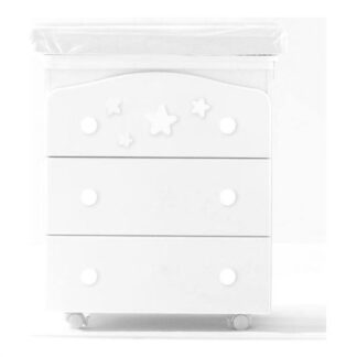 Bagnetto fasciatoio Bagnetto fasciatoio Italbaby 070 7020 0992 STELLINE 3 cassetti Bianco (ord.min.1.00 unità)