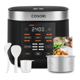 Cuoci riso Cuoci riso Cosori CRC R501 K 5.0 Rice Cooker Black e Silver (ord.min.1.00 unità)