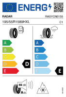Pneumatici Auto Invernali RADAR DI-ALP 195/55 R15 89 H XL - immagine 5