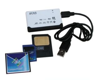 Reporter 02263 lettore di schede USB 2.0 Nero, Bianco