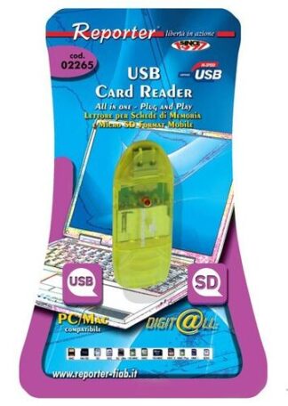 Reporter 2265 lettore di schede USB Verde