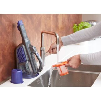Black & Decker BHHV520BFP aspirapolvere senza filo Nero, Viola Senza sacchetto Aspirabriciole