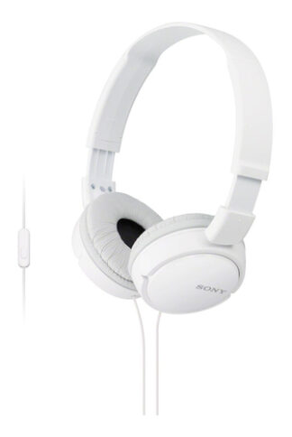 Sony MDR-ZX110AP Auricolare Cablato A Padiglione Musica e Chiamate Bianco Cuffie Filo con MIC