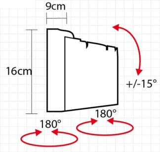 OMB Basic 1 76,2 cm (30") Nero Staffa TV 1 snodo