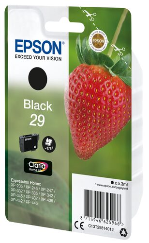Epson Strawberry 29 fragola cartuccia inchiostro originale nero 1pz