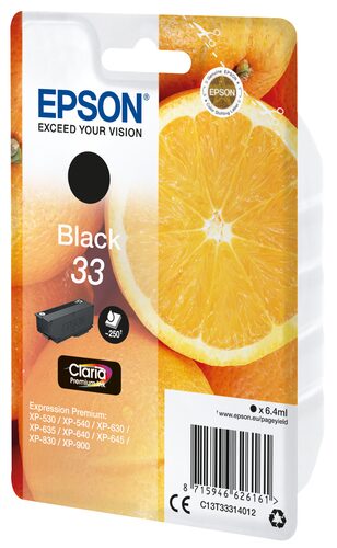 Epson Oranges Cartuccia Nero T33 Claria Premium