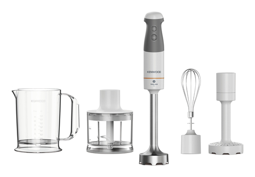 Kenwood Triblade XL - Frullatore ad immersione, Asta removibile in acciaio inox, 850 W, Bianco (HBM40.306WH) Mixer a immersione