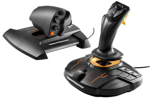Thrustmaster T-16000M FCS Hotas Nero, Arancione USB Joystick Analogico/Digitale PC
