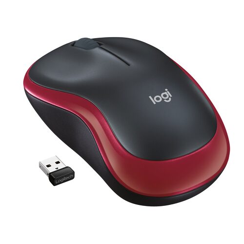 Logitech M185 mouse wireless (rosso) Mou ottici wireless