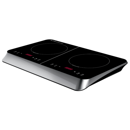 Ardes AR1F602 piano cottura Nero, Argento Superficie piana 59 cm Piano cottura a induzione 2 Fornello(i) Piastre