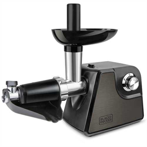 Black & Decker BXMMA1000E tritacarne 1000 W Nero Passapomodoro