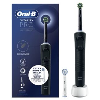 Oral-B Vitality Spazzolino Elettrico Ricaricabile Pro Nero, 2 testine Igiene orale
