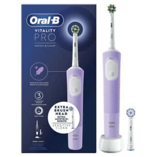 Oral-B Vitality Spazzolino Elettrico Ricaricabile Pro Viola, 2 Testine Igiene orale