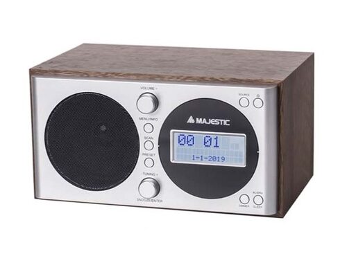 New Majestic WR-162 DAB Digitale Argento, Legno DAB+