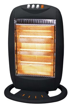 Ardes AR454B stufetta elettrica Interno Nero 1200 W Riscaldatore di ambienti elettrico alogeno Alogena