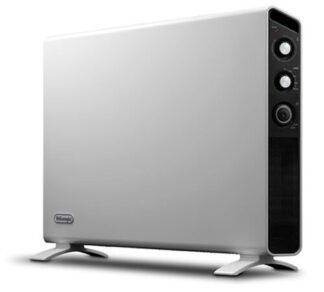 De’Longhi HCX3220FTS stufetta elettrica Nero, Bianco 2000 W Riscaldatore ambiente elettrico con ventilatore Termoconvettore
