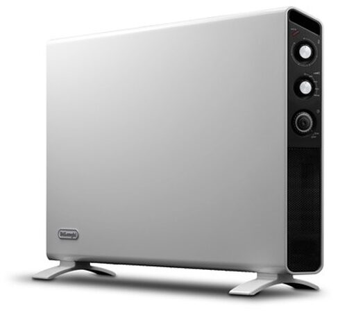 De’Longhi HCX3220FTS stufetta elettrica Nero, Bianco 2000 W Riscaldatore ambiente elettrico con ventilatore Termoconvettore